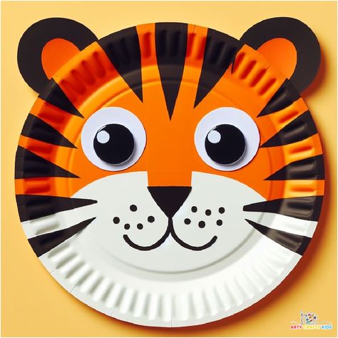 Crafty fun awaits with our Paper Plate Tiger Craft! 🐯 Perfect for preschoolers and beyond, explore three exciting variations to inspire creativity. Super easy to make and complete with a printable template to help bring these ferociously cute tigers to life! Tiger Activities For Preschool, Tiger Crafts For Preschool, Tiger Template, Tiger Craft, Koala Craft, Jungle Animal Art, Paper Plate Animals, Orange Craft, Alphabet Letter Crafts