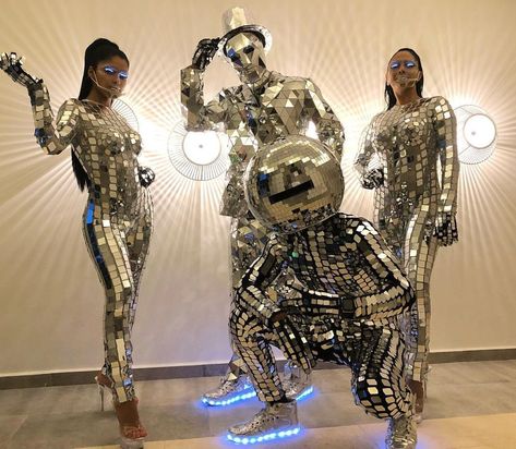 #mirrorgirl #mirrorgirls #led #futuristic #mirrordancer #wowfactor #elevateperforms #nightclubdancers #shinycostume #ukevents #lasvegastalent #partyshow #luxuryeventplanner #performancewear #evententertainments #humanmirrorball #mirrorgirls #partytime #creativeparty #gogogirl #eventagency #showgirls 
Website: www.vsledclothes.com 
Email: jenny@vsledclothes.com
Mobile/ Telegram/ Line: +86 186 7006 7806
WhatsApp: +1 980 595 2301
Facebook/VK/Pinterest/tumblr/Linkedin: jenny@vsledclothes.com Future Disco, Ball Suits, Costume Party Ideas, Mirror Shards, Gogo Dancer Outfits, Mirror Costume, Mirror Clothing, Futuristic Party, Mirror Clothes