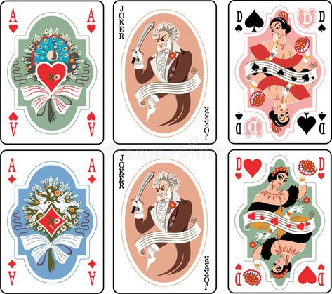 Playing Cards Illustration, Cards Illustration, Fortune Cards, Adobe Design, Playing Cards Art, Playing Cards Design, Game Illustration, Poker Cards, Cats Illustration