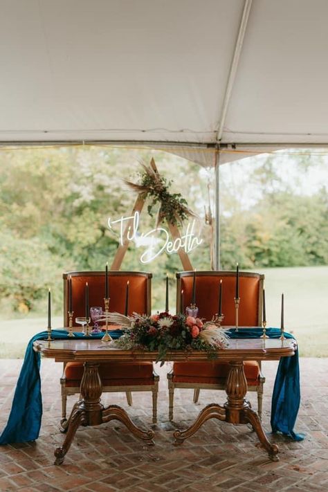 Teal And Rust Barn Wedding, Navy And Rust Centerpieces, Dark Orange And Sage Green Wedding, Terracotta And Navy Wedding Centerpieces, Teal Orange And Burgundy Wedding, Teal And Rust Centerpieces, Rust Turquoise Wedding, Boho Teal Wedding, Teal And Orange Wedding Decor