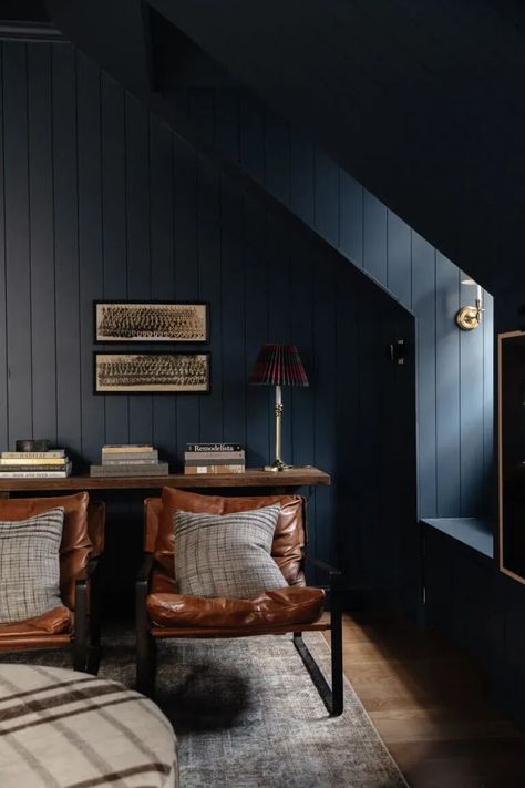 Dark Blue Paint Color, Navy Paint Colors, Dark Blue Rooms, Sherwin Williams Blue, Navy Blue Paint Colors, Navy Blue Paint, Dark Blue Bedrooms, Blue Gray Paint Colors, Dark Blue Paint