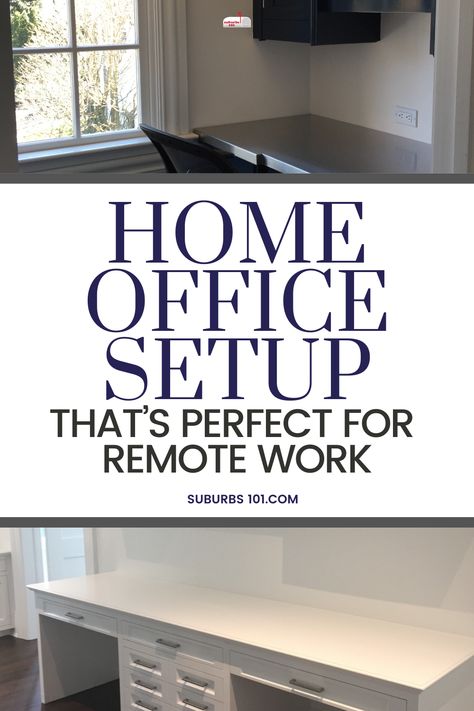 Do you need a home office setup for remote work? Whether it's a small office nook, a modern home office, or a custom home office setup with built-in desks and shelves, here are brilliant and stylish home office designs that you'll fall in love with. You'll be inspired with these smart home office ideas. Home Office Desk In Front Of Window Work Spaces, Home Office Renovation Ideas, Minimal Home Office Ideas, Office And Family Room Combo, Office In Family Room Ideas, Living Room To Office Conversion, 8x12 Office Layout, Man’s Home Office Ideas, Home Office Arrangement Layout