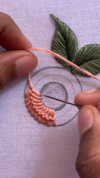 Embroidery Designs Cross Stitch, Simple Flower Design Embroidery, Hand Embroidery Rose Pattern, How To Sew Flowers Embroidery, Stumpwork Embroidery How To Do, Metallic Embroidery Ideas, Basic Flower Embroidery Stitches, Flower For Embroidery, All Over Embroidery Designs Kurti