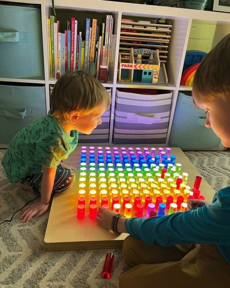 The World's Best Giant Lite Brite | LiteZilla Giant Lite Brite Wall Diy, Supervised Visitation Activities, Diy Giant Lite Brite, Diy Light Bright Wall, Diy Giant Light Bright, Diy Lite Brite Wall, Diy Lite Brite, Giant Light Bright, Playroom Renovation