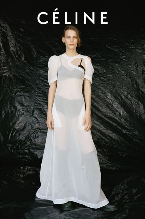 Talia Chetrit, Celine Campaign, Anti Bride, Minimal Dress, Spring Break Outfit, Campaign Fashion, Phoebe Philo, Knitwear Design, Wedding Dress Inspiration