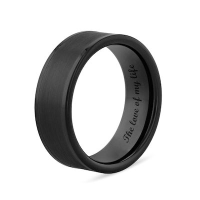 Wedding Band Engraving Ideas For Him, Men’s Promise Rings, Wedding Rings For Guys, Men’s Wedding Rings, Black Wedding Bands For Men, Men’s Wedding Band, Black Wedding Rings For Men, Boyfriend Rings, Mens Black Wedding Band