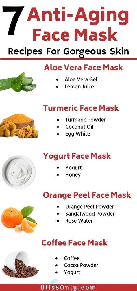 7 best anti-aging face mask recipes that you must try at home. All these face masks are made with natural ingredients and help tighten skin, reduce fine lines, wrinkles, age spots and fight other signs of aging. Click to get the recipes. Anti Aging Face Mask, Mask Recipes, Coffee Face Mask, Turmeric Face Mask, Aloe Vera Face Mask, Anti Aging Mask, Tighten Skin, Face Mask Recipe, Aging Face