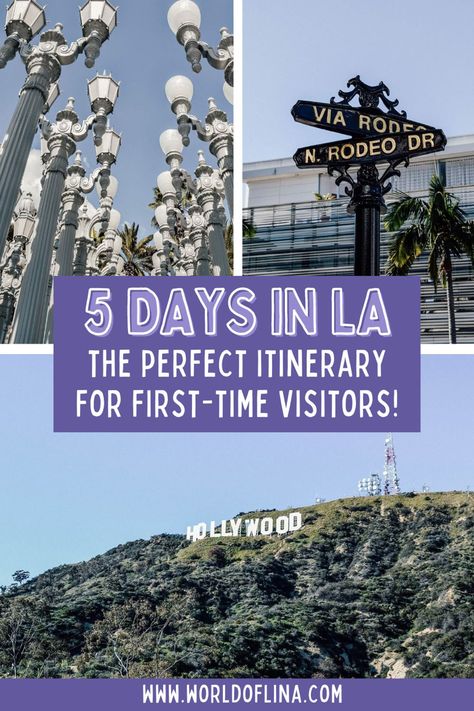 1 Week In Los Angeles, Things To Do In Las Angeles, Los Angeles Honeymoon, Los Angeles Itinerary 5 Days, 1 Day In La, Los Angeles Must Do, Los Angeles Trip Itinerary, Things To See In Los Angeles, 3 Days In Los Angeles