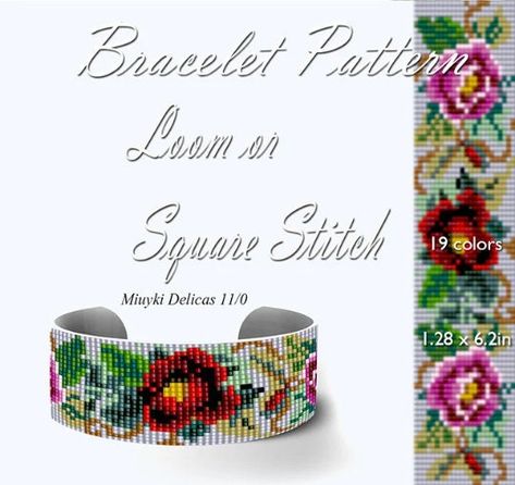 Cuffs Diy, Pattern Bracelet, Loom Jewelry, Bead Loom Pattern, Loom Bracelet Patterns, Loom Bracelet, Loom Pattern, Bead Weaving Patterns, Beading Techniques