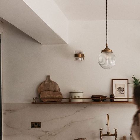 Katie Housley on Instagram: "The Knick-Knack shelf. Probably my favourite part of the kitchen. In a constant state of reshuffle. Featuring too many wooden bowls and display only chopping boards - no-one touches the boards 😂" Knick Knack Shelf, The Knick, Knick Knack, Chopping Boards, June 16, Wooden Bowls, Knick Knacks, Kitchen In, My Favorite Part