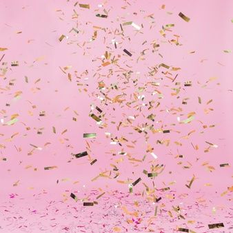 Shiny golden confetti falling on pink background Confetti Falling, Confetti Background, Pink Wallpaper Backgrounds, Celebration Background, Pink Confetti, Love Backgrounds, Glitter Background, Photoshop Editing, Backgrounds Free