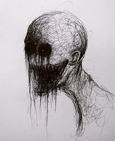 Scary Drawings, Horror Drawing, Creepy Drawings, Meaningful Drawings, Buku Skrap, Dark Art Drawings, Arte Obscura, Dark Art Illustrations, Scary Art