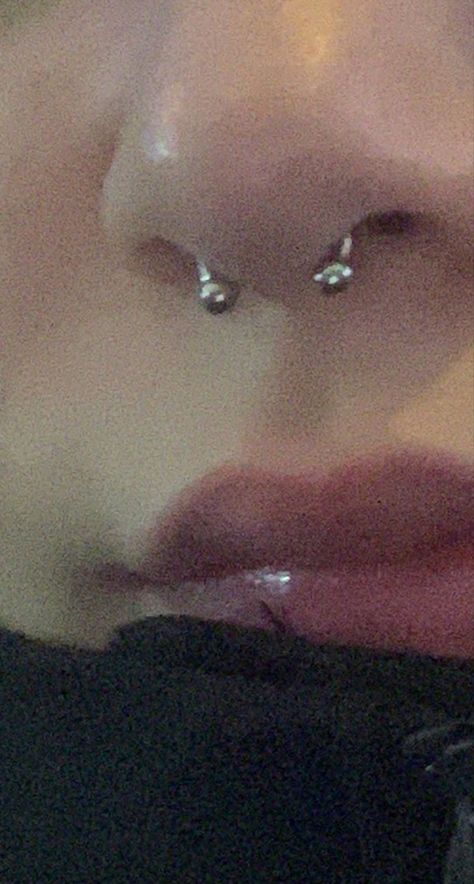 Small Septum Piercing Jewelry, Getting Piercing Aesthetic, Piercing Vision Board, Nose Piercing Septum Aesthetic, Nose Peicerings Aesthetic, Cool Piercings Nose, Nose Piercing Aesthetic Ring, Septum Piercing Ideas, Septum Piercing Aesthetic Grunge