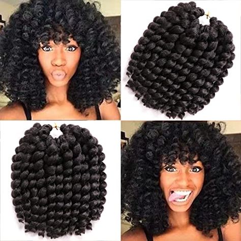 Crochet Braids For Black Women, Crochet Hair Curly, Wand Curl Crochet Hair, Jamaican Bounce Crochet, Jamaican Bounce, Curly Crochet Braids, Braids For Black, Curly Crochet Hair Styles, Crochet Braids Hairstyles