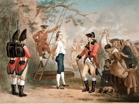 September 22: Nathan Hale Hanged as a Spy Connecticut History, Nathan Hale, Continental Army, Darkest Days, Army Rangers, Winslow Homer, Last Words, The Last Word, September 22