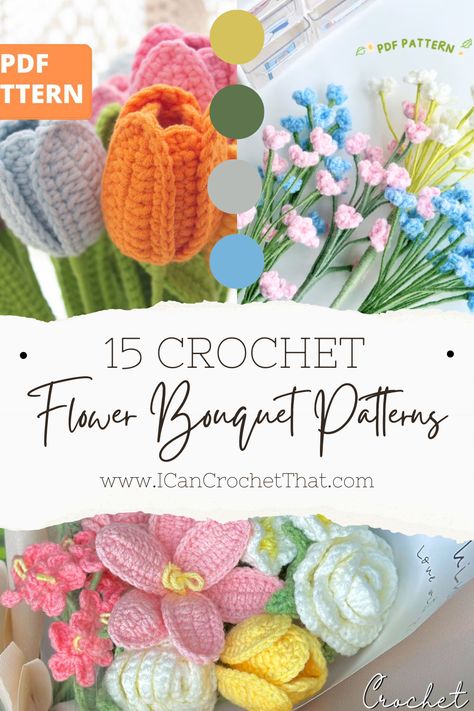 Diy Crochet Flowers, Crochet Flower Bouquet, Crochet Rose Pattern, Diy Crochet Patterns, Crochet Flowers Easy, Cozy Crochet Patterns, Crochet Flowers Free Pattern, Crochet Bouquet, Crochet Earrings Pattern