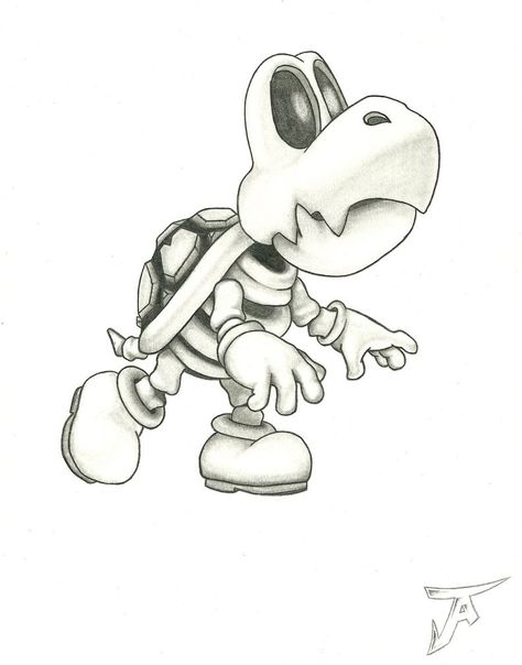 Badass Drawings, Pokemon Sketch, Dry Bones, Super Mario Art, Graffiti Characters, Mario Art, Cartoon Tattoos, Graffiti Drawing, Tattoo Design Drawings