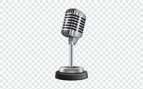 Silver Mic PNG Mic Png, Youtube Logo Png, Stand Mic, 3d Png, Youtube Logo, Mockup Downloads, Graphic Design Projects, Free Vectors, Png Download