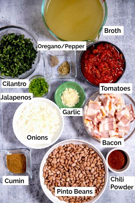 Instapot Charro Beans, Ranchero Beans Instant Pot, Ranchero Beans Crockpot, Mexican Bean Soup Frijoles Charros, Mexican Whole Beans Recipe, Beans With Bacon Mexican, Charro Beans In Crockpot, Texas Ranch Style Beans Recipe, Easy Charro Beans Recipes