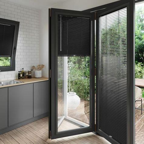 Perfect Fit Blinds | No Screws Needed Blinds For French Doors, Patio Door Blinds, Tilt And Turn Windows, Aluminum Blinds, Door Blinds, Fitted Blinds, Perfect Fit Blinds, Pleated Blind, French Doors Patio