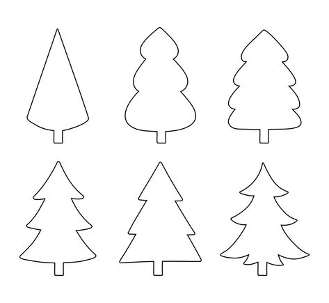 Pine Tree Pattern Printable, Cardboard Christmas Tree Template Free Printable, Christmas Tree Printable Templates, Christmas Decoration Templates, Wood Christmas Tree Template, Wooden Christmas Tree Template, Tree Patterns Printable, Christmas Tree Cutout Template, Pine Tree Template