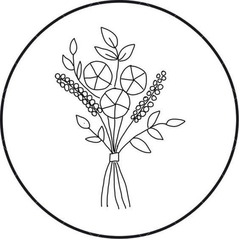 Embroidery Pattern Outline, Embroidery Designs To Print, Simple Free Embroidery Patterns, Doodle Embroidery Patterns, Easy Embroidery Templates Free Printable, Embroidery Flowers Templates, Simple Embroidery Templates, Floral Embroidery Templates Free Printable, Flower Bouquet Embroidery Pattern