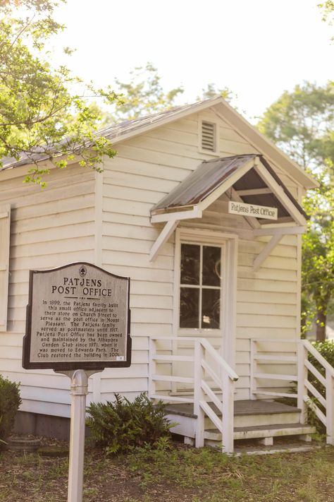 Built in 1899, this adorable post office was originally located on Church Street in Charleston, SC.  Henry Patjens built this tiny 15 by 20 foot historic building, now located in Mt. Pleasant, and was the postmaster until 1917.   

If you are in the Pitt Street area, stop by and sneak a peek inside!  The Alhambra Garden Club has restored it and keeps artifacts inside reminiscent of its glory days.  

Protecting and preserving our history and heritage is the heart of The Legacy Group SC Real Estate Team! 

 #CarolinaKeepsakes #MercyMeadowMedia #LegacyGroupSC #charlestonsc #history #southcarolina Alhambra Garden, The Pitt, Real Estate Team, Glory Days, Garden Club, Mount Pleasant, Small Office, Charleston Sc, Historic Buildings