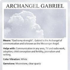 Archangel Gabriel God Is My Strength, Angel Protector, The Archangels, Angel Therapy, Archangel Prayers, Angel Spirit, Angel Signs, Healing Angels, Angel Guide