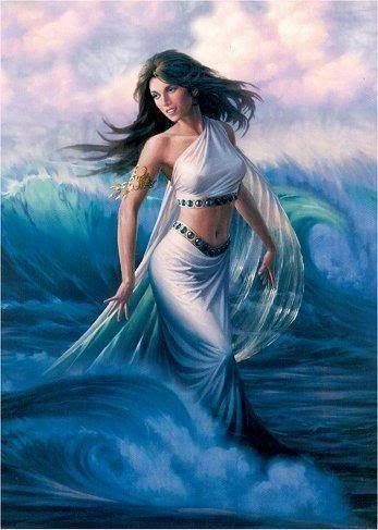 FAV Role: Agwe the Water goddess, Once on this Island Queen Of The Sea, Roman Gods, Greek Gods And Goddesses, Greek And Roman Mythology, Roman Mythology, Art Manga, Mythological Creatures, Greek Myths, Arte Fantasy