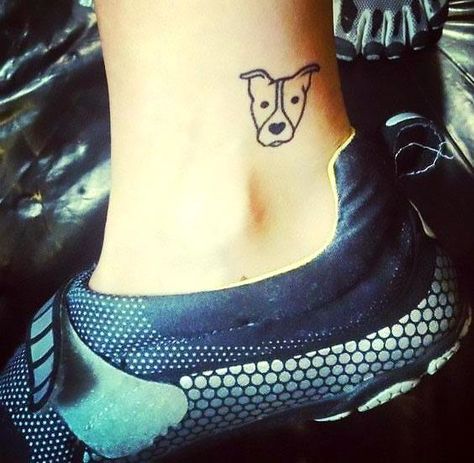 Easy tiny pitbull face on the ankle. Color: Black. Tags: First, Creative, Nice, Easy Black Dog Tattoo, Pitbull Tattoos, Tattoo Perro, Tattoos 2023, Pitbull Tattoo, Bull Tattoos, Sunflower Tattoos, Small Hand Tattoos, Face Tattoo