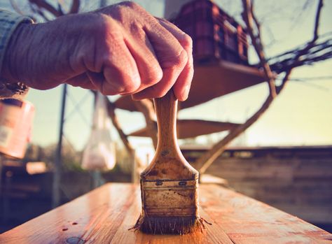 Varnish vs Polyurethane - What Wood Finish to Choose How To Varnish Wood, Bob Vila, Paint Techniques, Cottage Garden Design, Concrete Crafts, Mineral Spirits, Concrete Projects, Concrete Art, Diy Lamp Shade