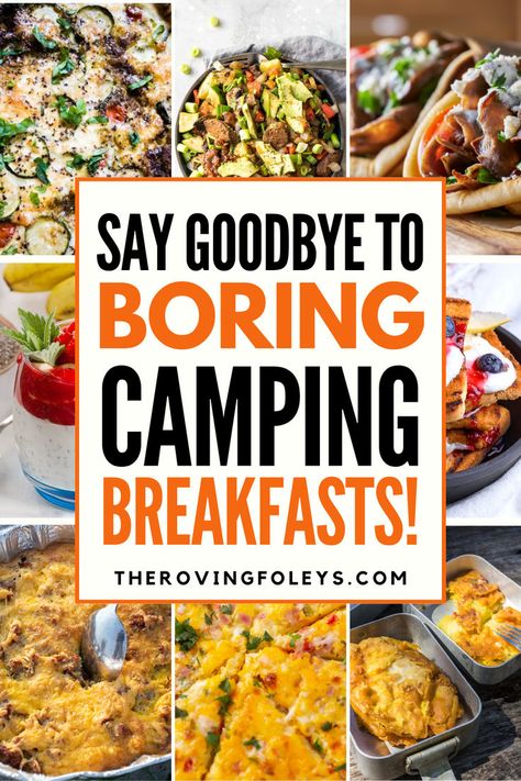 Get your morning off to the good start with these easy and delicious camping breakfast recipes! From omelettes and bagel sandwiches to sausages and bacon, each of these tasty ideas is perfect for enjoying around the campfire. So try something new this camping season and start your day with some easy camping breakfast ideas the whole family will love. These breakfast recipes include make ahead, breakfast recipes that can be cooked over fire, #breakfastcampingideas #campingfood Breakfast Over The Fire, Grilling Recipes Breakfast, Best Camping Breakfast Recipes, Campfire Cooking Breakfast, Campfire Breakfast Casserole, Healthy Camping Breakfast, Camp Breakfast Ideas, Make Ahead Camping Breakfast, Breakfast Camping Ideas