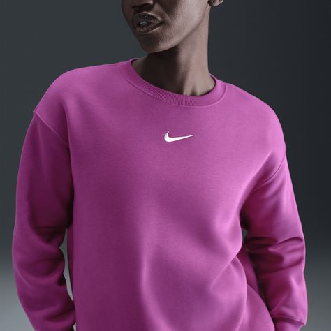 Color options: pink, brown, tan Nike Pink Sweatshirt, Nike Sweatshirts Hoodie, Nike Women Sweatshirt, Nike Sportswear Phoenix Fleece, Nike Crew Neck, Xmas Wishlist, Nike Crewneck, Luxury Loungewear, Nike Sweatshirt