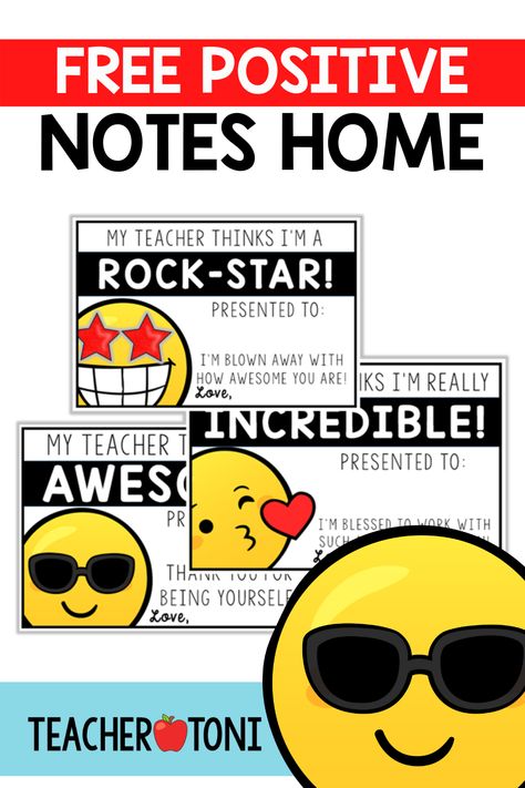 Teacher Positive Notes Home, Positive Behavior Notes Free Printable, Positive Notes Home To Parents Free, Brag Notes For Students, Positive Words For Students, Behavior Cards Free Printable, Positive Notes For Students, Positive Student Notes, Kindness Sayings