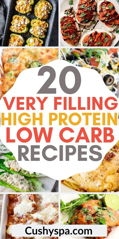 Low Carb High Protein Meals, High Protein Low Carb Recipes Dinner, High Protein Meals, Low Carb High Protein, Breakfast Low Carb, Healthy High Protein Meals, High Protein Low Carb Recipes, Protein Meals, Makanan Diet