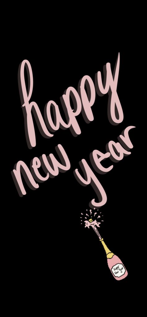 Iphone Background New Year, New Year Widget Aesthetic, New Years Phone Backgrounds, Pink Happy New Year Wallpaper, New Year’s Eve Background, New Years Lockscreen, New Year’s Wallpaper, New Year Background Aesthetic, 2024 Phone Wallpaper