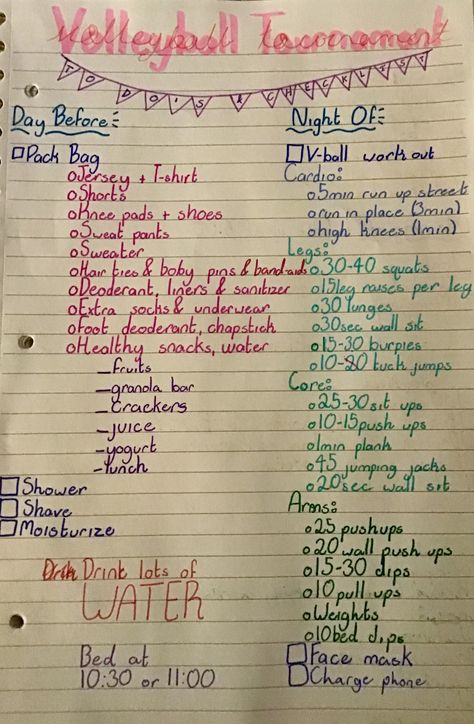 What To Pack For A Volleyball Game, Volleyball Practice Bag Essentials, How To Prepare For A Volleyball Tournament, First Volleyball Game Tips, What To Bring To Your First Volleyball Tournament, Track And Volleyball, What To Put In Your Volleyball Bag For Practice, Must Haves For Volleyball, What To Take To A Volleyball Tournament