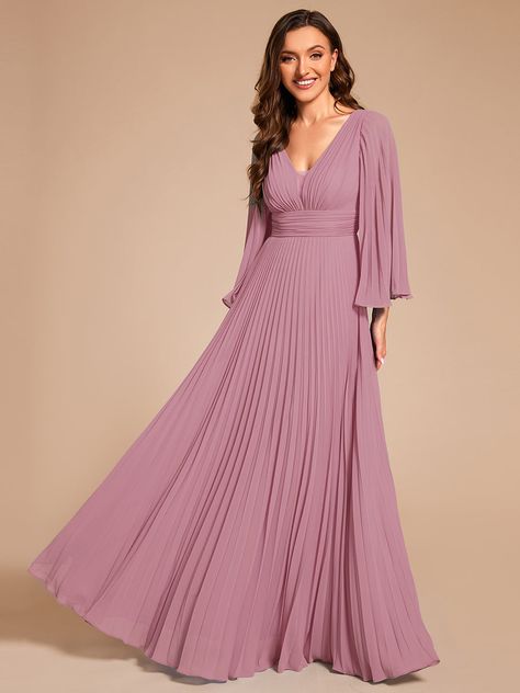 Purple formal dress long