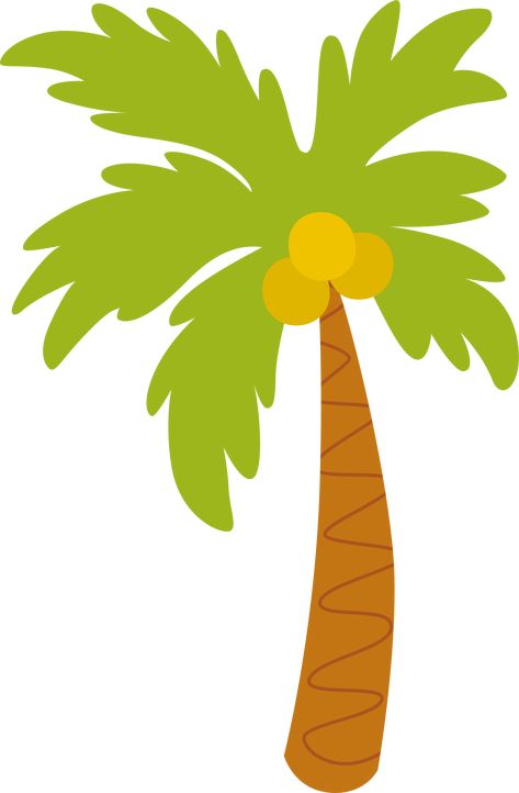 Safari Baby Png, Palm Trees Illustration, Palm Tree Clip Art, Hawaii Palm Trees, Tree Silhouette Tattoo, Animals Background, Trees Illustration, Party Image, Baby Jungle Animals