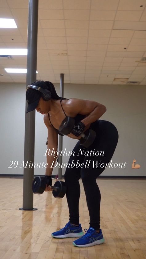 Nicci Robinson Workout, Pop Squats, Nicci Robinson, Renegade Rows, Dumbbell Workout, End Of The Year, 60 Seconds, Hiit Workout, Workout For Beginners