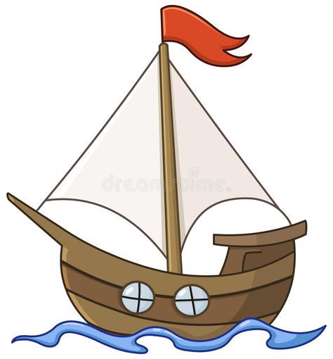 Sailboat Cartoon, Cartoon Sailboat, Sailboat Illustration, Cartoon Boat, Boat Cartoon, Boat Drawing, Drawing Images, Cartoon Illustration, Activities For Kids