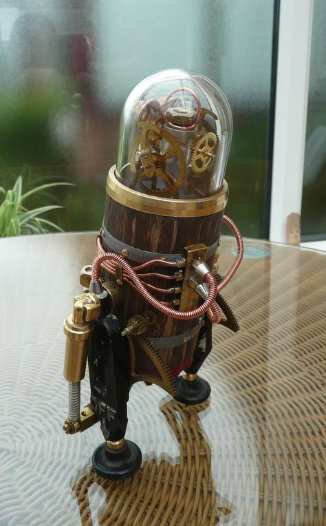 Steam Punk Robot, Steampunk Robots, Robby The Robot, Steampunk Robot, Steampunk Gadgets, Arte Steampunk, Robot Sculpture, Mechanical Parts, Diesel Punk