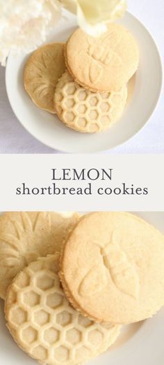 Shortbread Cookies Recipe, Lemon Shortbread, Lemon Shortbread Cookies, Shortbread Cookie Recipe, Spring Cookies, Lemon Cookies, Lemon Desserts, Cookie Stamps, Easy Cookie Recipes