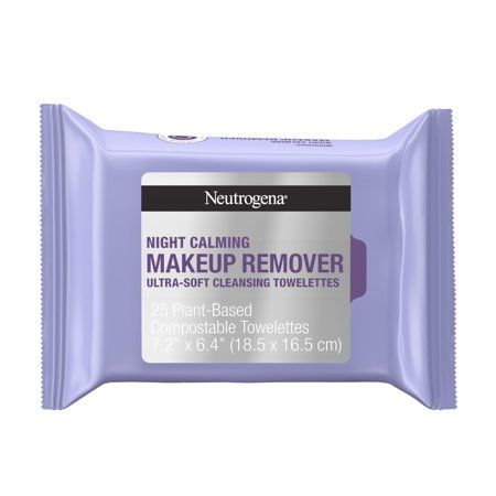 Gently cleanse skin and remove makeup without tugging or frustration at the end of the day with Neutrogena Makeup Remover Night Calming Cleansing Face Wipes. Formulated without parabens, soaps, or alcohols, they are gentle on the eyes & suitable for contact lens wearers. These ultra-soft makeup remover wipes feature a relaxing fragrance while they work to cleanse & leave skin feeling calm. The patented technology of these pre-moistened facial cleansing towelettes gently lifts away up to 99% of d Facial Cleansing Wipes, Feeling Calm, Neutrogena Makeup Remover, Xmas Wishlist, Face Wipes, Neutrogena Makeup, Makeup Remover Wipes, Makeup Wipes, Cleansing Wipes