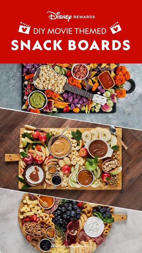 Movie Themed Food Board, Ratatouille Charcuterie Board, Disney Snack Board, Movie Snack Boards, Charcuterie Board Disney, Snow White Charcuterie Board, Disney Inspired Appetizers, Disney Themed Charcuterie Board, Snow White Movie Night Food