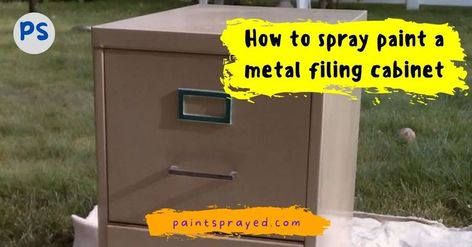 Painting the metal filing cabinet is a great idea to add the style that your office needs. But, you need to understand how to go about the job. Painting Metal File Cabinets Diy, How To Paint A Metal Filing Cabinet, Painting Metal File Cabinets, Painting Filing Cabinets Metals, Metal File Cabinet Makeover Ideas, Spray Paint Metal, Painted File Cabinets, How To Spray Paint, Office Needs