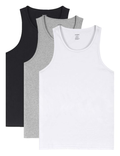 PRICES MAY VARY. PREMIUM SLEEVELESS UNDERSHIRTS: Our tank top are made from 100% cotton. Premium cotton fabric is super soft, breathable, moisture-wicking and stable dye property, provides you ultra comfort and better fitness TAILORED FIT: Ultral comfy and stretchy clasic crewneck sleeveless shirts for men, solid color, slim fit. Reinforced stitching in armholes and bottom hem provide superior durability. Soft covered seams on neck & shoulders for reducing friction and improving smooth. Perfect Sleeveless T Shirt Men, Richard Core, Mens Innerwear, Strong Men, Tank Tops For Men, Sleeveless Shirts, Tank Top Outfits, Sleeveless T Shirt, Sleeveless Tshirt