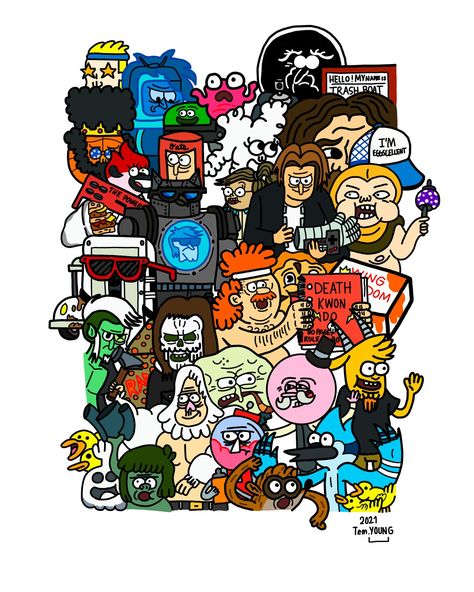 Just drew some "Regular Show" characters. I hope yall like my digital drawing. #pinterest #drawing #doodle Regular Show All Characters, Regular Show Drawings, Regular Show Art, Regular Show Characters, Cartoon Network Wallpapers, Graffiti Art Drawings, Rigby Regular Show, Show Characters, Regular Show