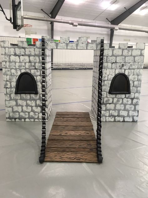 Knight Trunk Or Treat, Trunk Or Treat Castle Ideas, Castle Parade Float, Trunk Or Treat Castle Theme, Trunk Or Treat Castle, Castle Trunk Or Treat, Keepers Of The Kingdom Vbs Decorations, Knight Vbs, Kingdom Vbs Crafts