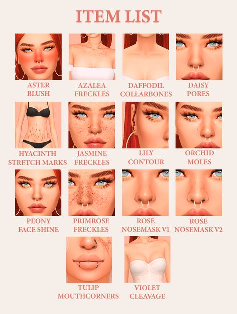 Best Sims 4 Cc Makeup, The Sims 4 Cc Patreon Bgc, Best Sims 4 Cc Skin Details, Cute Sims 4 Cc Makeup, Botox Brat Sims 4 Cc, Sims 4 Vilitigo Skin, Sims 4 Mod Makeup, Sims 4 Cc Mods Makeup, Sims 4 Cc Maxis Match Skin Details Blush